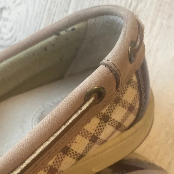 Genuine Sperry Angel Fish Boat Shoes Women's Tan and Brown Loafers - Picture 15 of 16